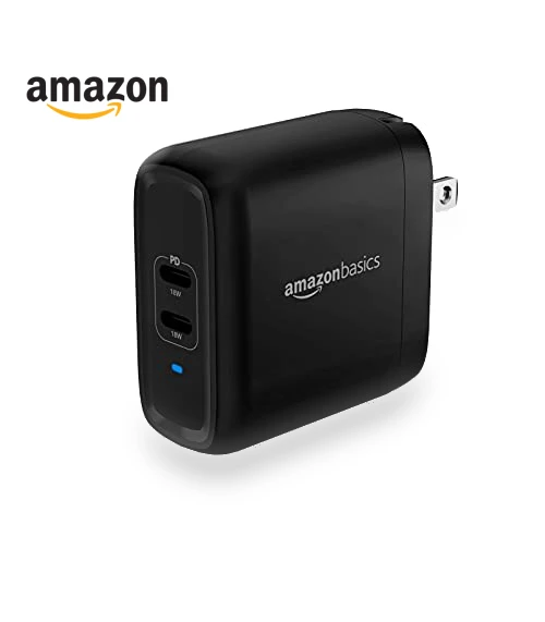 Two-Port USB-C Wall Charger — Chargers, Amazon