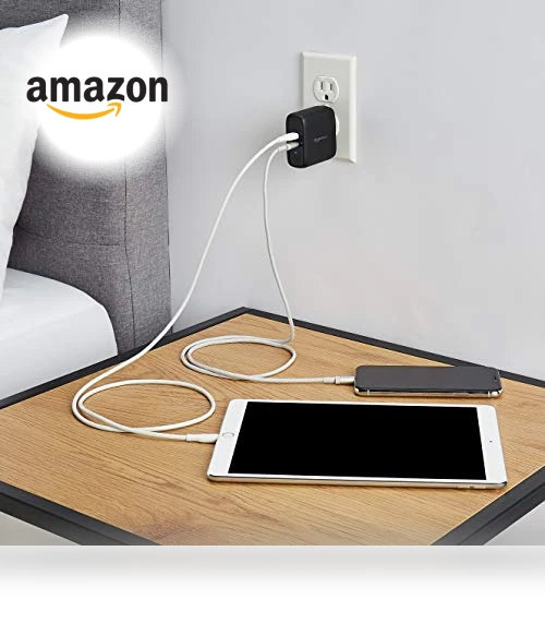 Two-Port USB-C Wall Charger — Chargers, Amazon
