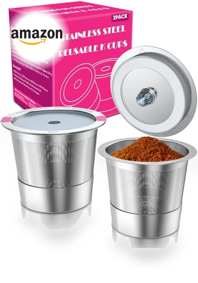 Universal Stainless Steel K Cup Reusable Coffee Pods — Coffee Pod Holders, AIMONE