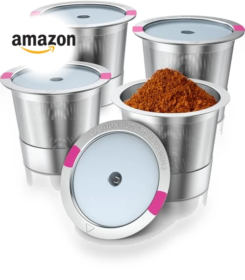 Universal Stainless Steel K Cup Reusable Coffee Pods — Coffee Pod Holders, AIMONE
