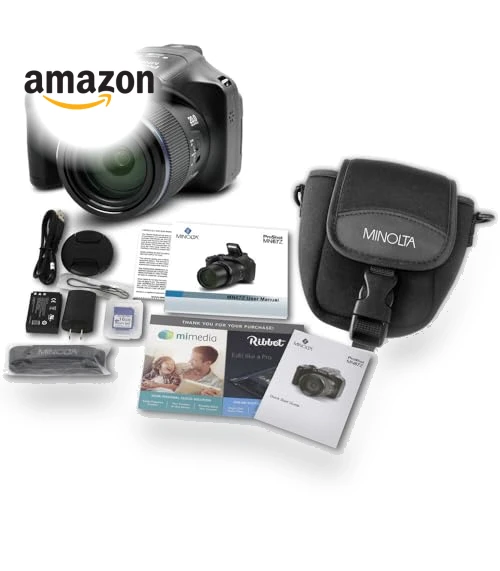 20 MP / 1080P FHD Bridge Digital Camera with 67x Optical Zoom — Professional DSLR Cameras, Minolta