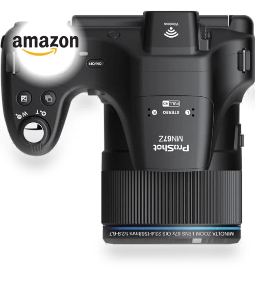 20 MP / 1080P FHD Bridge Digital Camera with 67x Optical Zoom — Professional DSLR Cameras, Minolta