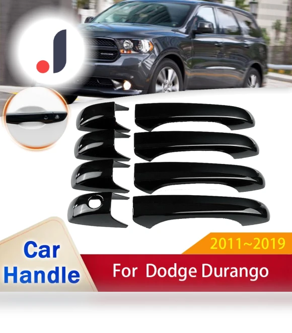 Glossy Black Smart Door Handle Cover — Car Door Entry Guard