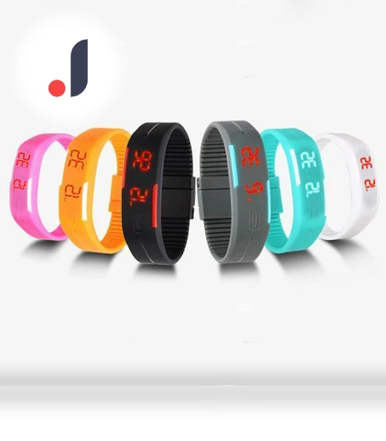 LED Sports Silicone Wristband Touch Digital Watch — Wearable Accessories, LOMEII Electronic