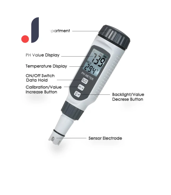 Professional Water Quality pH Tester — pH Meters, Kkmoon