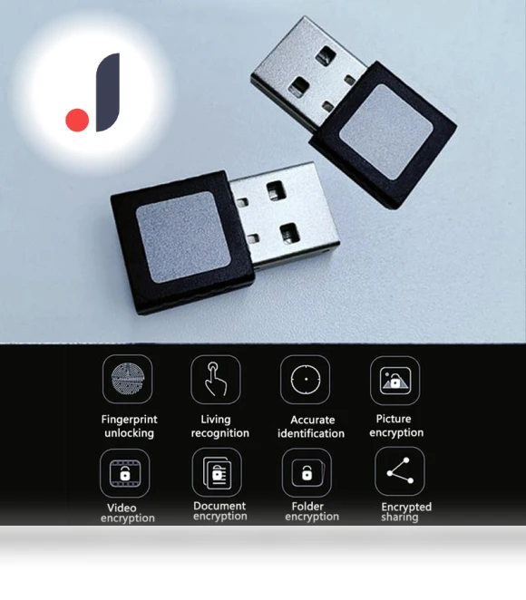 USB Fingerprint Reader — Biometric Security, WIS-long