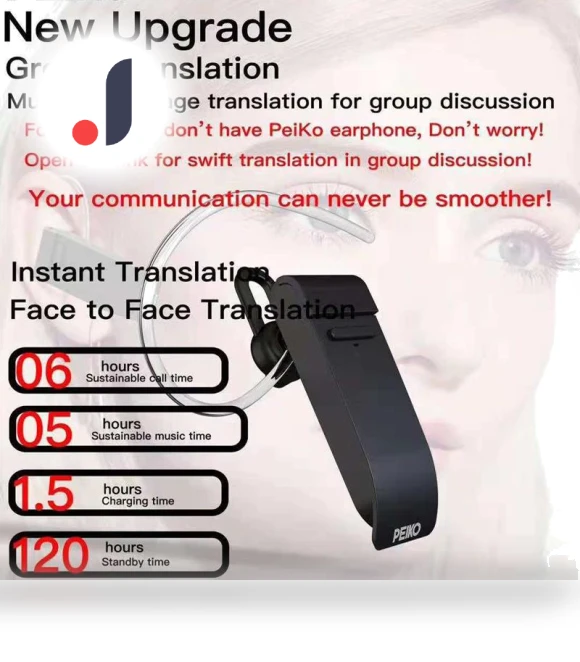 Voice Translator with Ear Attachment — Language Translators, Qichuanxin