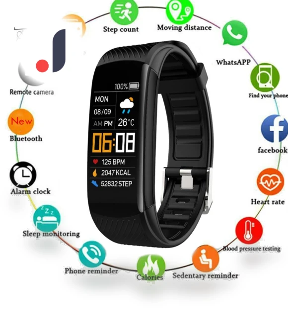 Waterproof Bluetooth Heart Rate Monitor Sleep Fitness Smart Band — Wearable Accessories, Puntos Electronics