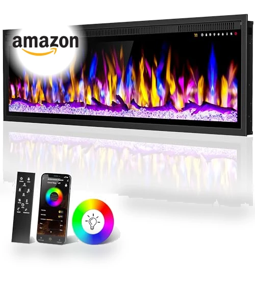 WiFi-Enabled Electric Fireplace Heater — Electric Heating Solutions, Alpaca