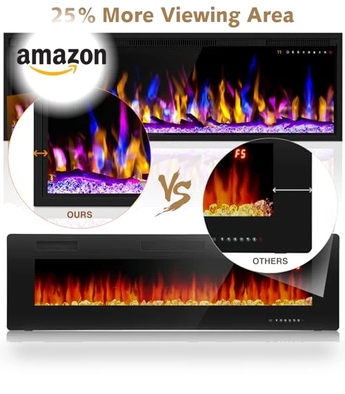 WiFi-Enabled Electric Fireplace Heater — Electric Heating Solutions, Alpaca