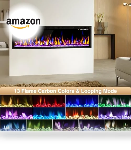 WiFi-Enabled Electric Fireplace Heater — Electric Heating Solutions, Alpaca