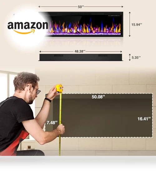 WiFi-Enabled Electric Fireplace Heater — Electric Heating Solutions, Alpaca