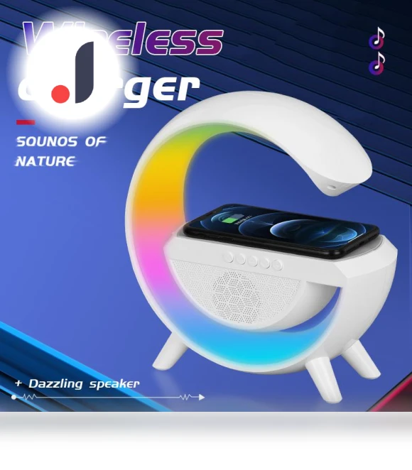 Wireless Fast Charging Station with Smart Bluetooth Speaker — Chargers, YOCOLO
