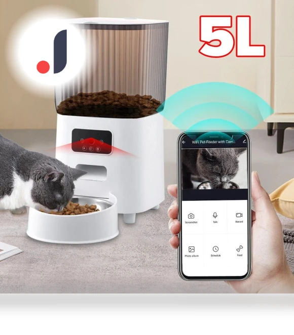 Automatic Pet Feeder with Camera — Automatic Feeders, Happy World Electronics