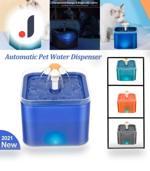 Automatic Pet Water Fountain with LED Light — Fountains, Arbutus