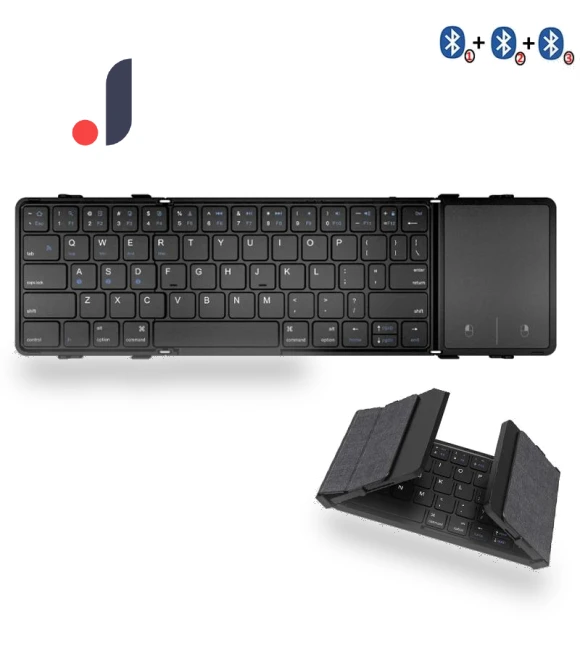 Folding Bluetooth Keyboard with Touchpad/Numeric Pad — Keyboards, SeenDa