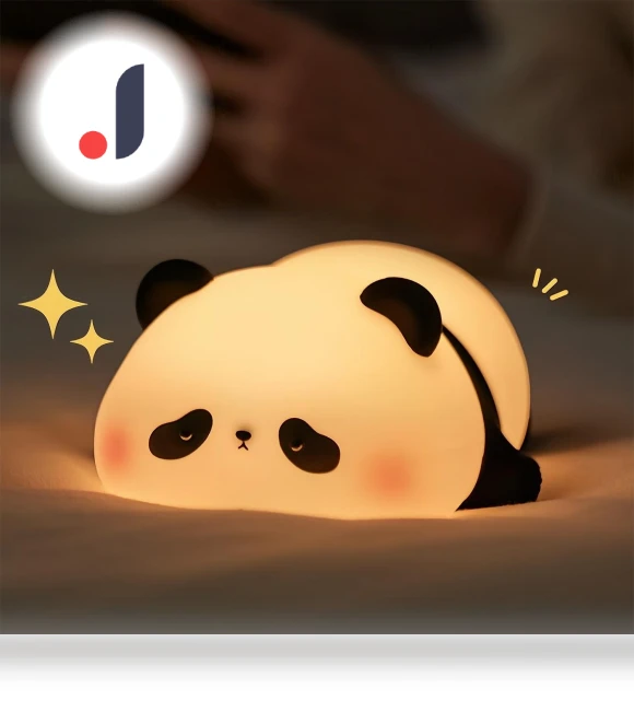 Silicone LED Night Light with Cute Panda — Night Lights, DG Happy