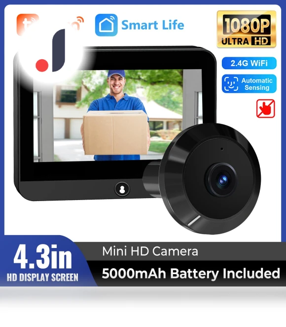 Smart 1080P Wi-Fi Mini Security Camera — Smart Home Security, Qichuanxin