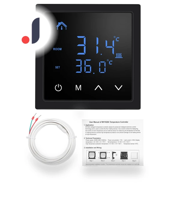Smart Thermostat 16A — Home Climate Control, Zeblaze