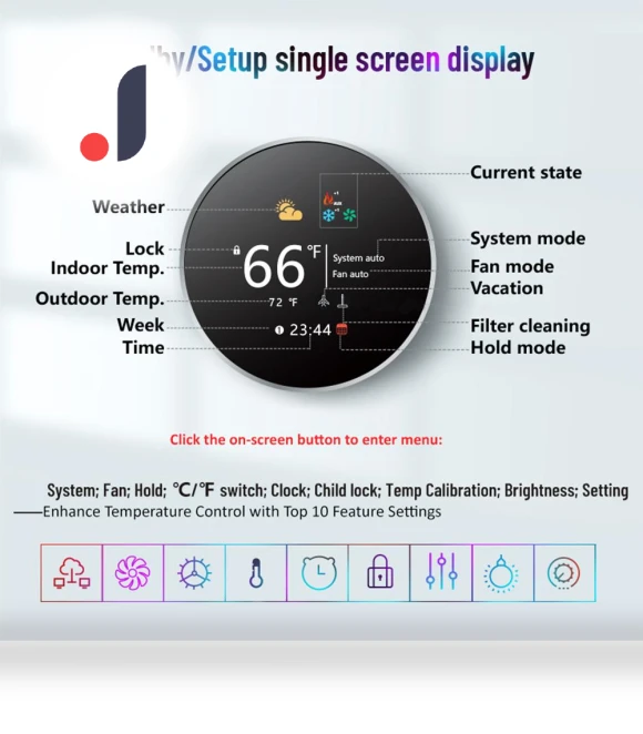 Smart Thermostat — Smart Climate Control, Elestagequipment