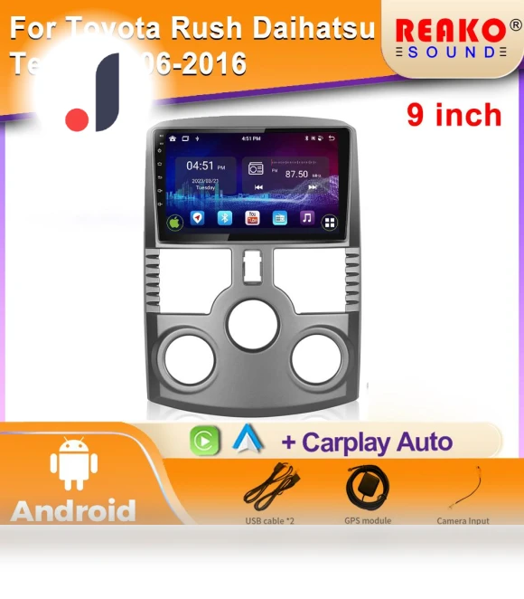 Android Carplay Multimedia GPS Player — Stereo Receivers, Reakosound