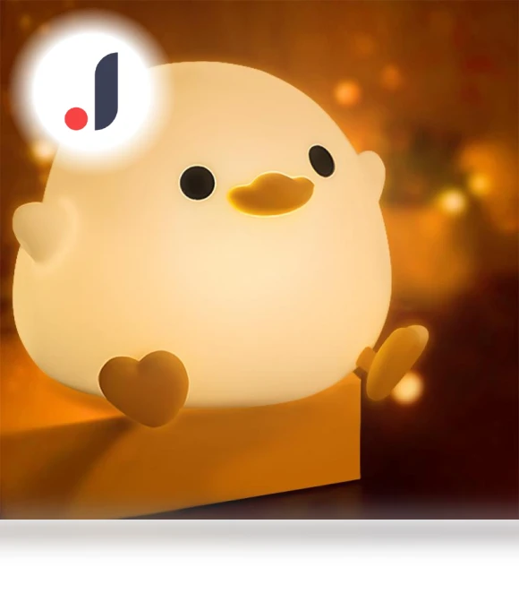 Cartoon LED Night Light with Cute Duck — Night Lights, Refreshing Home