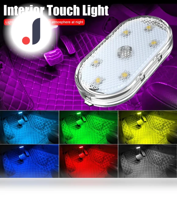 Colorful Car Ambient USB Touch Lights — Car Accessories & Gadgets, Auto Accessories Home