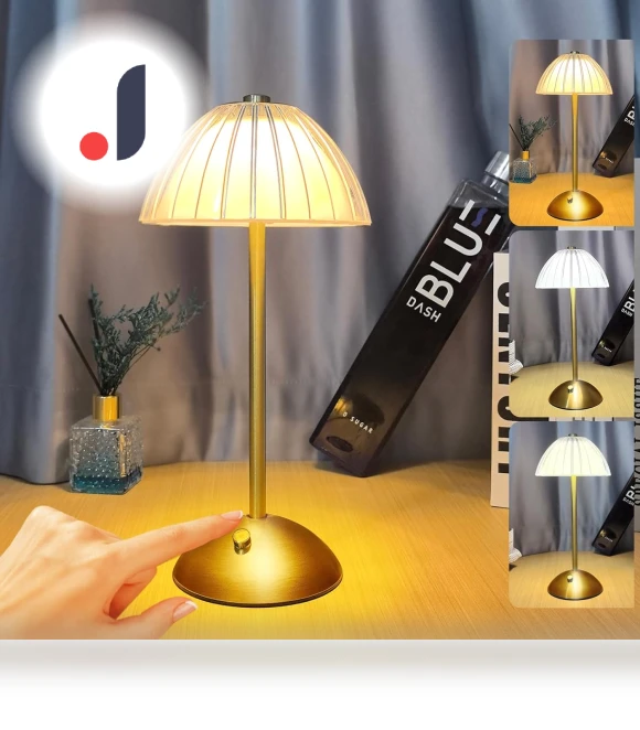 Crystal Rechargeable LED Desk Lamp with Touch Sensor — Study & Desk Lighting, Cosy Homes