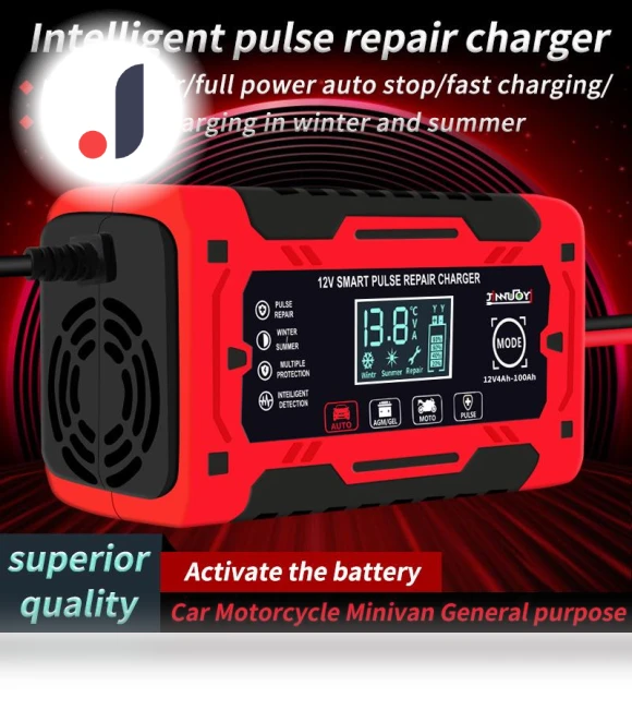Intelligent Pulse Charger for Motorcycle, Yacht, and Car Battery Repair — Chargers, AI Supermarket