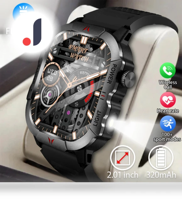 LED Flashlight Smart Watch — Wearable Accessories, LIGE