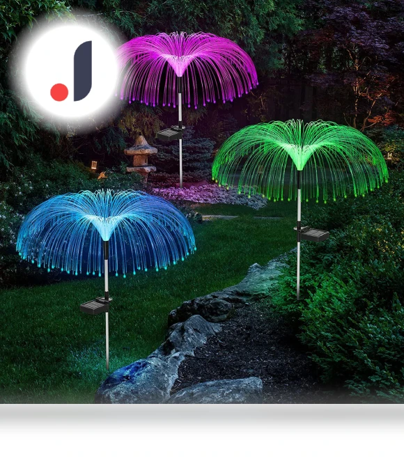 LED Solar Jellyfish Firework Light — Garden Illumination, AI Supermarket