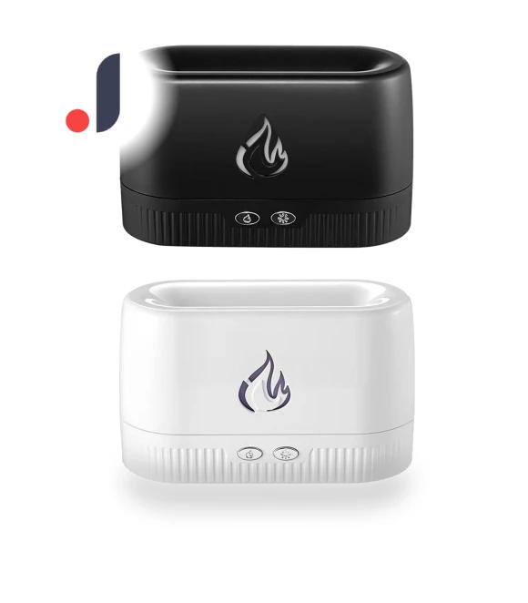 Portable Air Humidifier with Auto Shut-off and LED Flame Diffuser — Air Moisturizers, Luminaire Lighting Mall