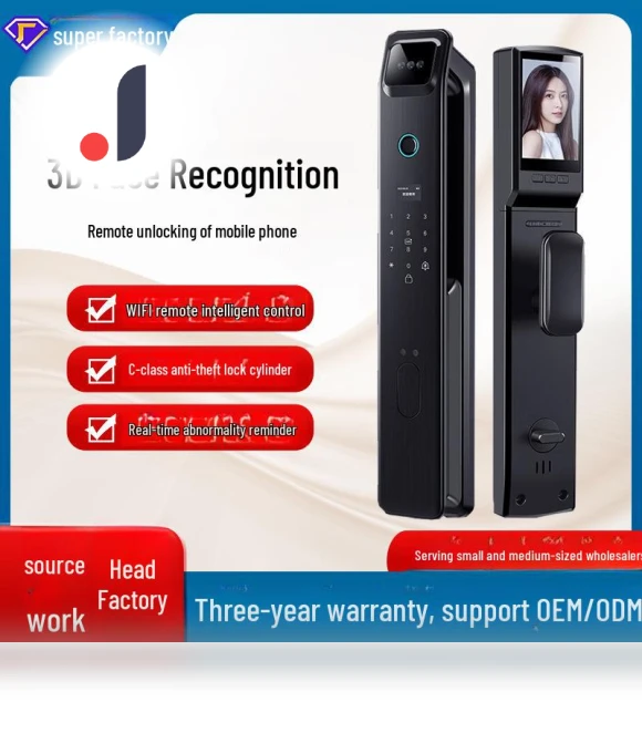 Smart Door Lock with 3D Face Recognition — Smart Home Security, Apex Gear