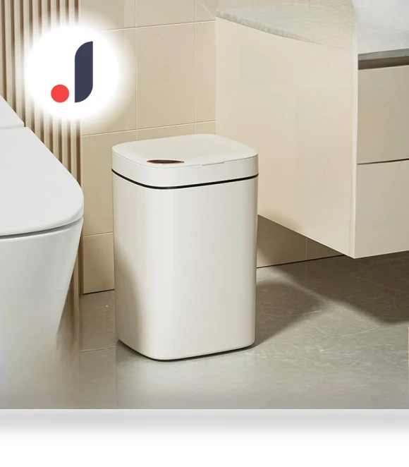 Smart Touch Sensor Trash Can with Lid — Kitchen Cans, AI Supermarket
