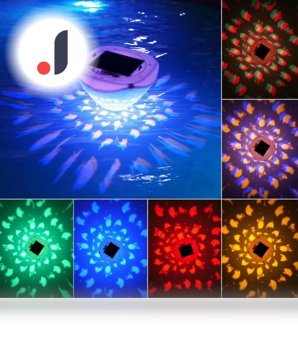 Solar Rechargeable Pool Light — Outdoor Light Projectors, baihe