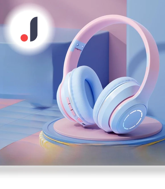 Stylish Foldable Wireless Bluetooth Headset — Headsets, AI Supermarket