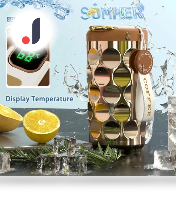 Thermos with Temperature Display — Travel Drinkware, HomeStorage