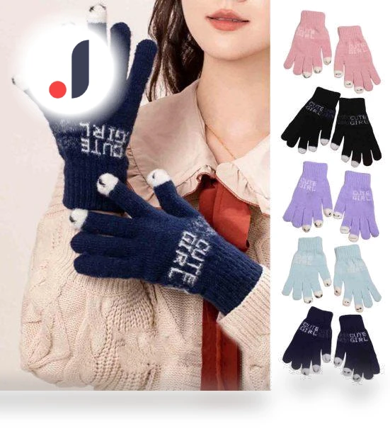 Winter Women's Gloves with Open Fingertips — Gloves & Mittens, tianhangyuan