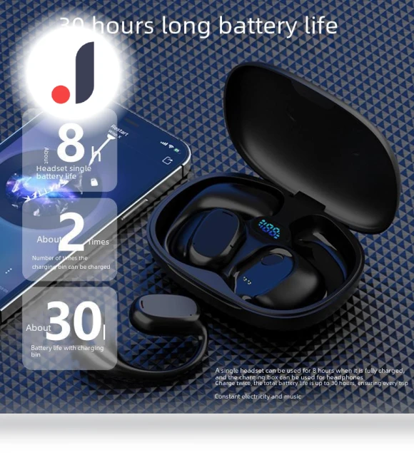 Wireless Bone Conduction Sports Headphones — Over-Ear Headphones, AI Supermarket