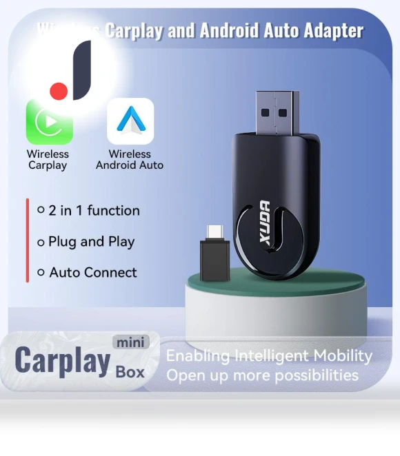 Wireless CarPlay Android Auto Adapter — Car Accessories & Gadgets, Kebidumei
