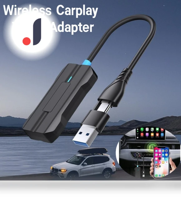 Wireless CarPlay Bluetooth Adapter — Wireless Audio Transmitters, World Auto Parts