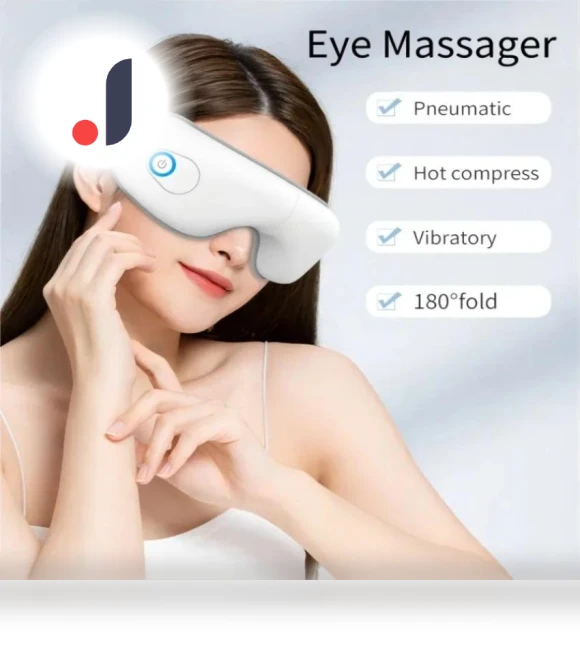 4D Smart Airbag Eye Massager with Hot Compress and Vibration — Rollers & Pens, Toto Market