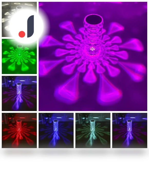 Crystal Nordic Style RGB LED Desk Lamp — Study & Desk Lighting, TOP HOME-002