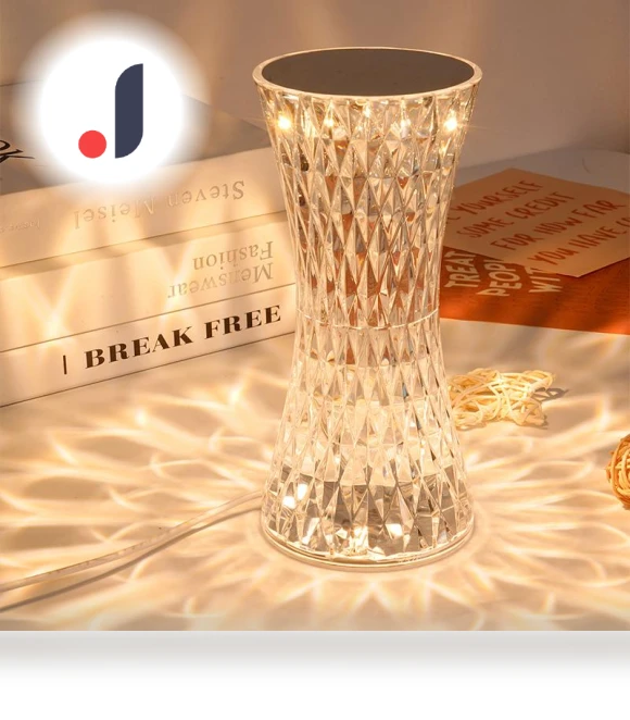 Crystal Scandinavian Style LED Desk Lamp — Desk & Table Lighting, TOP HOME