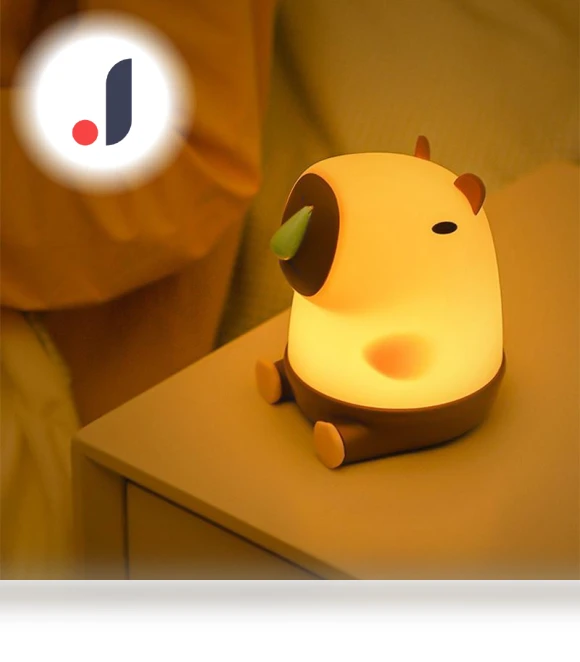 Cute Capybara Night Light — Night Lights, Elegant Living House