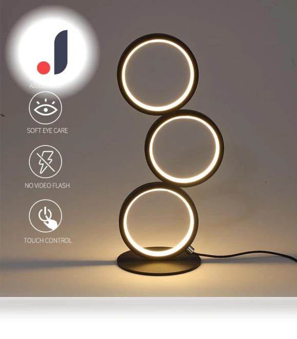 Dimmable Table Lamp with Smart Touch Ring — Desk & Table Lighting, Elegant Living House
