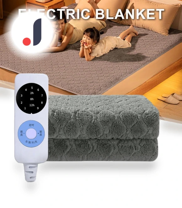 Electric Fleece Heated Blanket — Electric, Flowers living