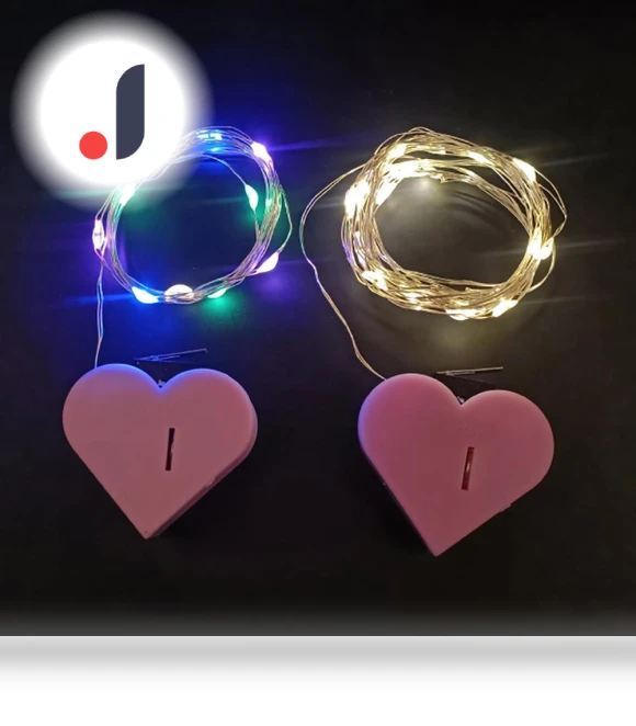 Gift Box with LED Copper Wire and Automatic Lid Activation — Greeting Card Holders, AI Supermarket