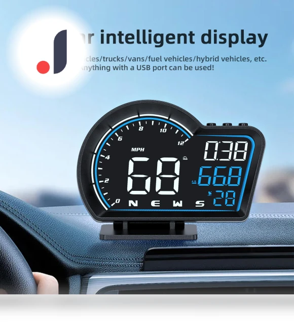 GPS HUD Head Up Display Smart Digital Car System Speed Meter — Speedometers, IKEA Supermarket