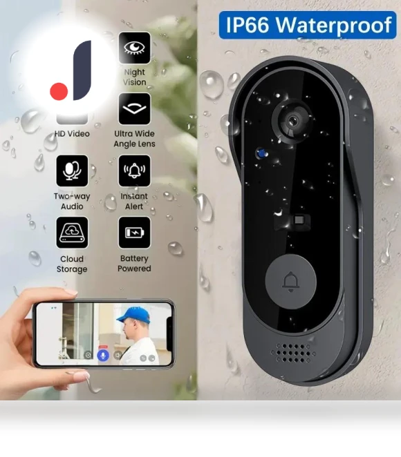 HD Wireless Waterproof Doorbell Camera — Smart Home Security, Super Featured